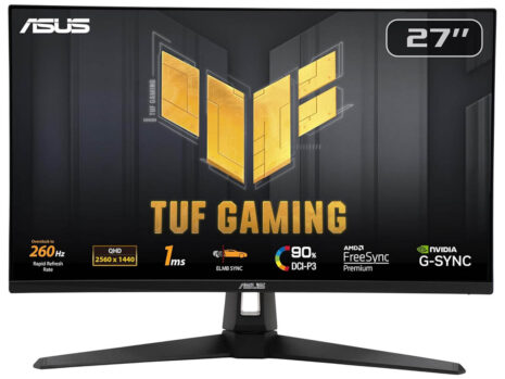 ASUS TUF Gaming VG27AQM1A Gaming Monitor – 27-inch, QHD (2560×1440), 260Hz