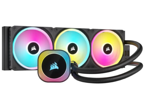 Corsair iCUE LINK H150i RGB Liquid CPU Cooler – 360mm AIO – QX120 RGB Fans – Black