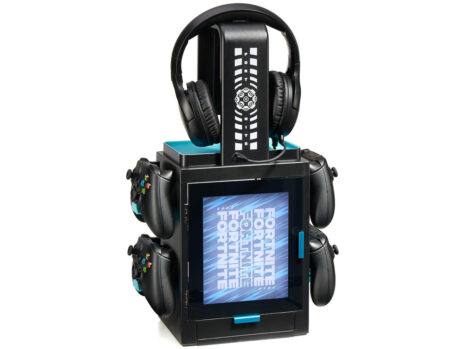 Numskull Official Fornite LED Light Gaming Locker, Controller Holder & Headset Stand for PS4/PS5 & Xbox Series X|S