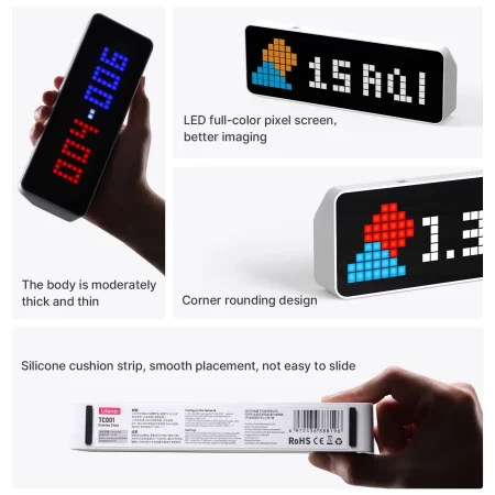 Ulanzi TC001 Smart Pixel Clock | Social Media Counter