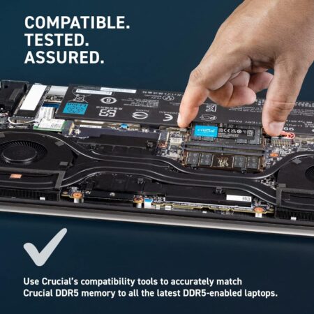 16GB DDR5 2400MHz CL17 SODIMM RAM for Mac - Crucial 260-Pin Laptop Memory CT16G4S24AM