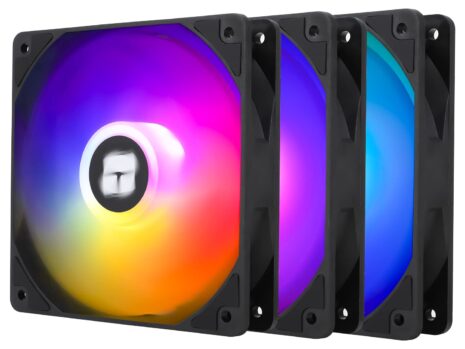 Thermalright TL-C12C-S X3 120mm ARGB PWM Silent Computer Case Fans (Triple Pack, Black)