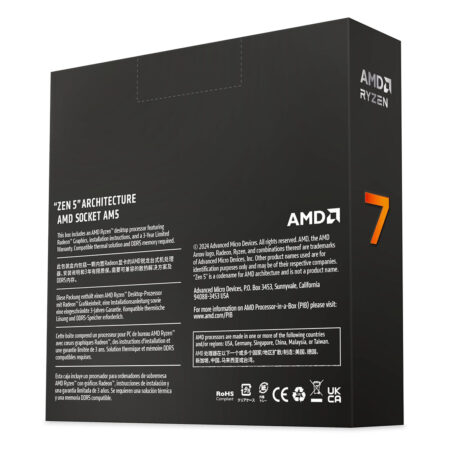 AMD Ryzen 7 9700X 8-Core Unlocked Processor: 16 Threads for Ultimate Performance