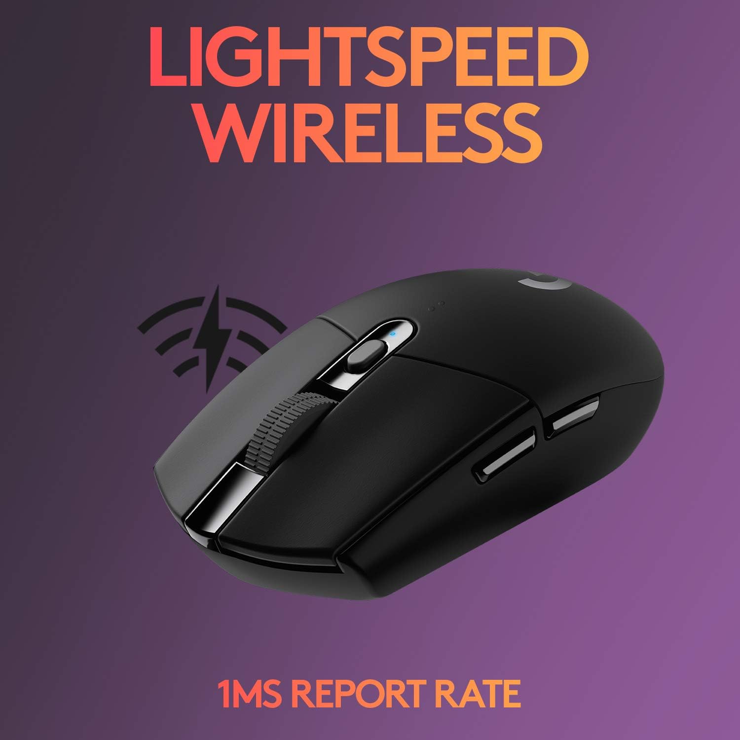 Logitech G305 LIGHTSPEED Wireless Gaming Mouse, Hero 12K Sensor, 12,000 DPI, Lightweight, 6 Programmable Buttons, 250h Battery Life