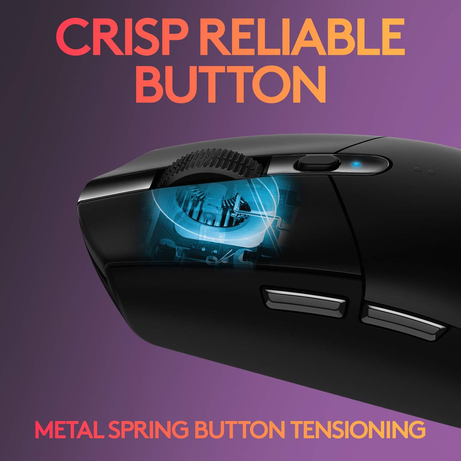 Logitech G305 LIGHTSPEED Wireless Gaming Mouse, Hero 12K Sensor, 12,000 DPI, Lightweight, 6 Programmable Buttons, 250h Battery Life