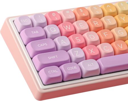 Tsungup MOA Profile 126-Key PBT Rainbow Candy Dye-Sublimation Custom Keycaps