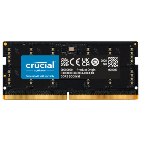16GB DDR5 2400MHz CL17 SODIMM RAM for Mac - Crucial 260-Pin Laptop Memory CT16G4S24AM