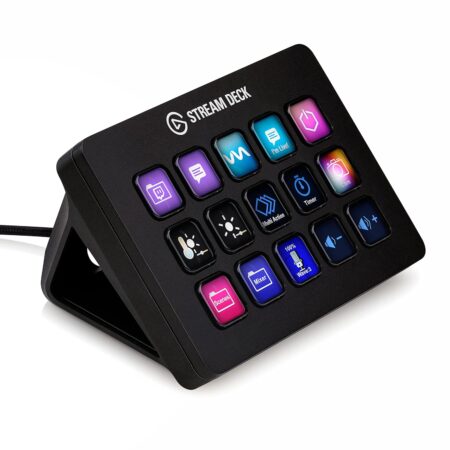 Elgato Stream Deck MK.2 – Studio Controller with 15 Customizable Macro Keys for Apps and Software