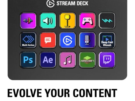 Elgato Stream Deck MK.2 – Studio Controller with 15 Customizable Macro Keys