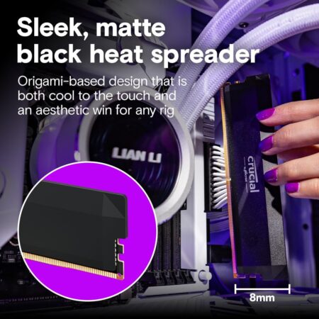 Crucial Pro 64GB DDR5 6400MHz CL40 Gaming RAM Kit (2x32GB) with Intel XMP Overclocking