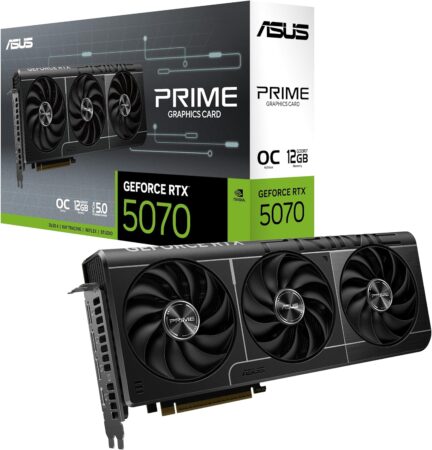ASUS Prime GeForce RTX 5070 OC 12GB GDDR7 Graphics Card - SFF-Ready, PCIe 5.0