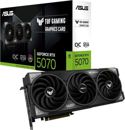 ASUS TUF Gaming GeForce RTX 5070 12GB GDDR7 OC Edition Graphics Card - PCIe 5.0, HDMI/DP