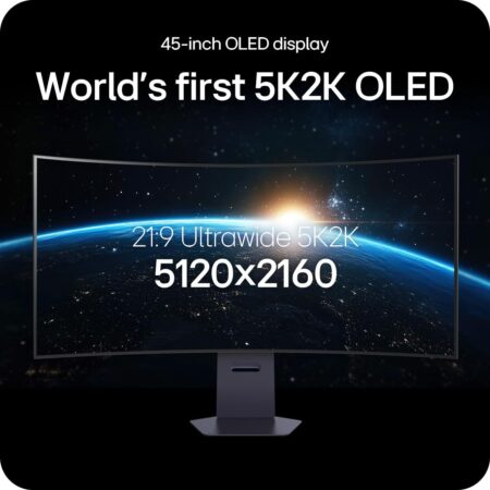 LG 45GX950A-B 45" 5K2K OLED Curved Gaming Monitor with Dual-Mode (5120 x 2160)