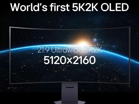 45″ LG UltraGear™ GX9 OLED Gaming Monitor (45GX950A-B), 800R curve, 5K2K WUHD (5120 x 2160), 165Hz, Black