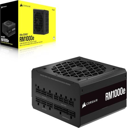 Corsair RM1000e (2023) Fully Modular, Low-Noise Power Supply - ATX 3.0 & PCIe 5.0 Ready
