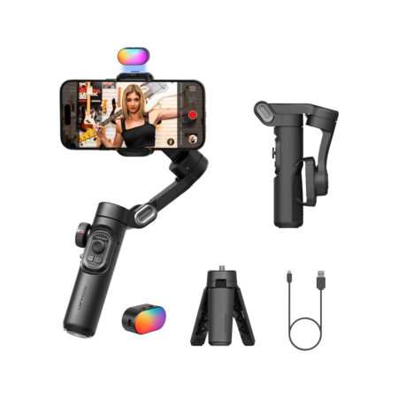 Foldable 3-Axis Handheld Gimbal Stabilizer for iPhone Smartphone Video