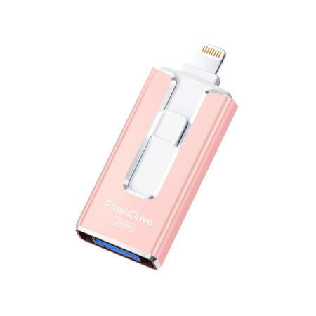MFi Certified 256GB Flash Drive for iPhone/iPad - Easy External Memory Storage & Photo Stick