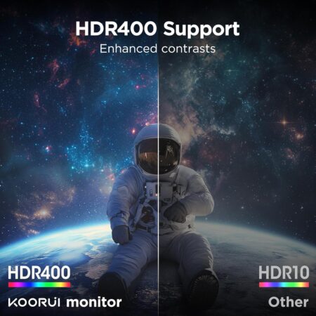 KOORUI 34E6UC 34" Curved Ultrawide WQHD Gaming Monitor 165Hz, 1000R, 1ms MPRT, PIP/PBP