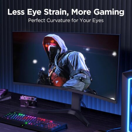 KOORUI 34E6UC 34" Curved Ultrawide WQHD Gaming Monitor 165Hz, 1000R, 1ms MPRT, PIP/PBP