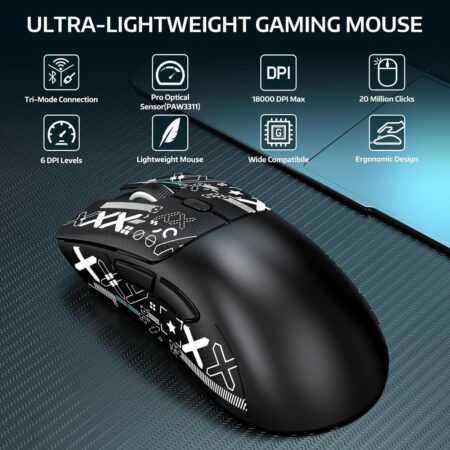 Attack Shark X65 HE Wired Magnetic Switch Gaming Keyboard & R1 Mouse Combo