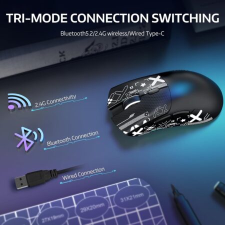 Attack Shark X65 HE Wired Magnetic Switch Gaming Keyboard & R1 Mouse Combo