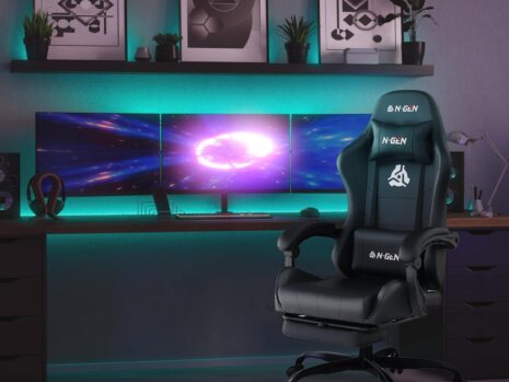 N-GEN GAMING – NEXUS Video Gaming Chair with Footrest & Lumbar Support
