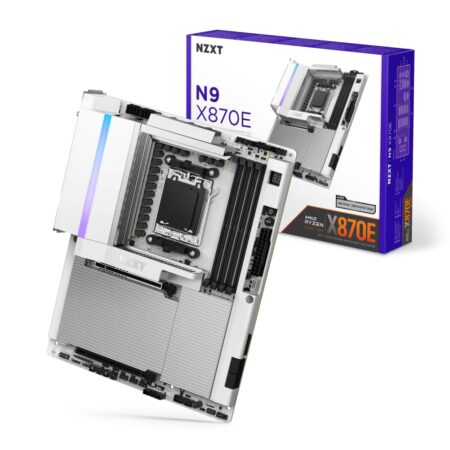 NZXT N9 X870E - ATX Motherboard for Ryzen 7000/8000/9000, DDR5, 4x M.2, 20+2+1 Power Stages