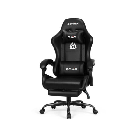 N-GEN GAMING High Back Recliner: Video Gaming Chair with Footrest & Lumbar Support for Home Office