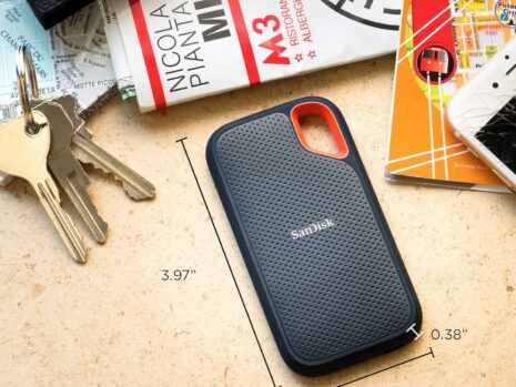 SanDisk 8TB Extreme Portable SSD – 1050MB/s, USB-C, IP65 Water & Dust Resistant