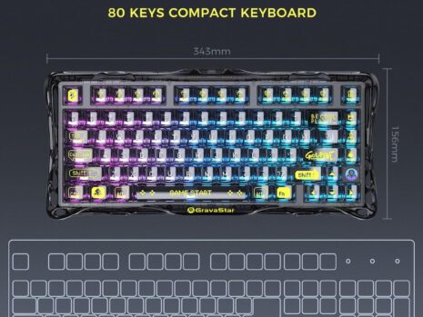 GravaStar Mercury K1 Lite 75% Mechanical Gaming Keyboard