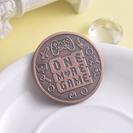 One More Game Coin - Ultimate Gamer Gift: Double-Sided Decision Maker Coin