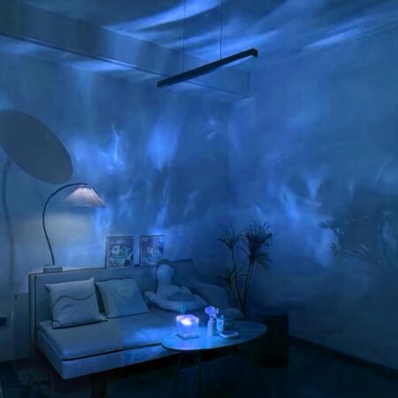 Ocean Wave Ceiling Projector - Color-Changing Aurora And Sunset LED Lamp
