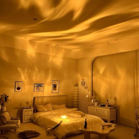 Ocean Wave Ceiling Projector - Color-Changing Aurora And Sunset LED Lamp