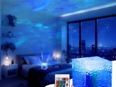 Ocean Wave Ceiling Projector – Color-Changing Aurora And Sunset LED Lamp