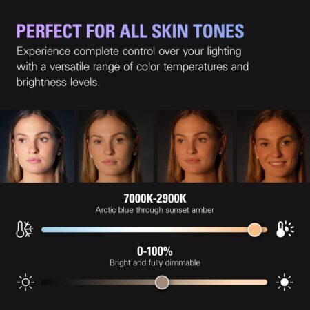 Elgato Key Light - 2800 Lumens Adjustable Studio Light with Desk Clamp for Streaming & Recording