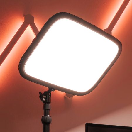 Elgato Key Light - 2800 Lumens Adjustable Studio Light with Desk Clamp for Streaming & Recording