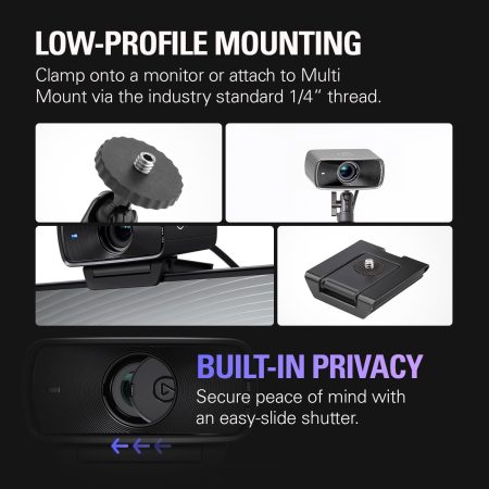 Elgato Facecam MK.2 - Premium Full HD 1080p Webcam for Streaming, Gaming & Video Calls