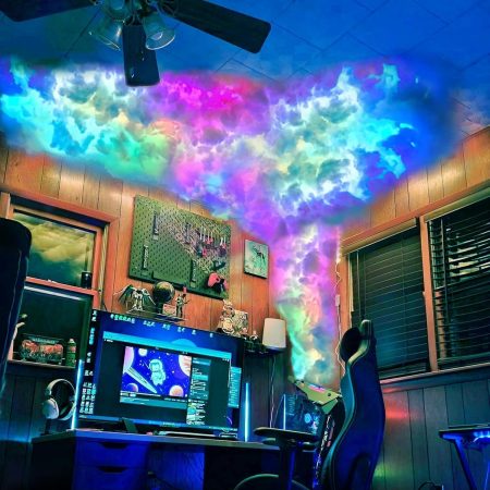 3D Thunder Cloud LED Ceiling Lights with Music Sync - Cotton Kits for Ultimate Ambiance