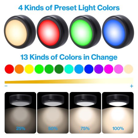 Cadrim RGB Lights for Gaming Shelves And Display Cabinets - 6 Pack