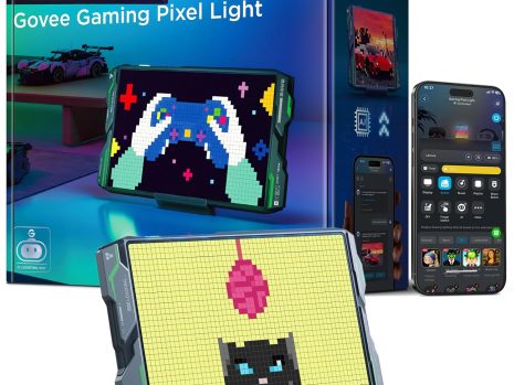Govee Gaming Pixel Light: 150+ Scene Modes, RGBIC LED Panel with Real-time Info Display