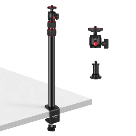 NEEWER Table-Mounted Camera / Light Stand (TL283) with Phone Holder, Telescopic C Clamp (17"-40"/43-102cm)