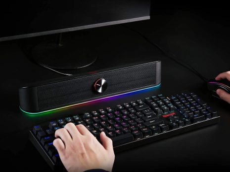 Redragon GS560 RGB Desktop Soundbar – Gaming Speaker with Dynamic Lighting