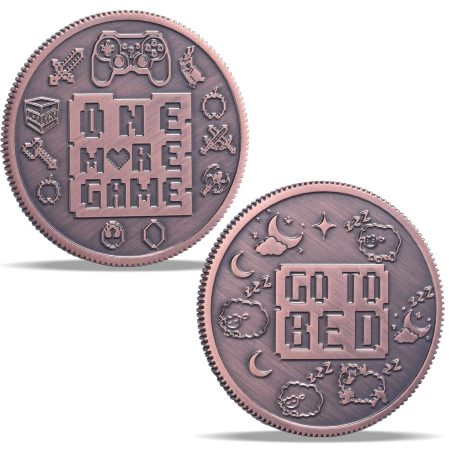 One More Game Coin - Ultimate Gamer Gift: Double-Sided Decision Maker Coin